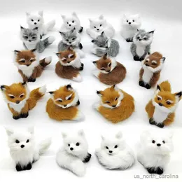 Animales de peluche de peluche Adornos de imitación lindos Mini ardilla en cuclillas Modelo Niños Regalos de cumpleaños Decoración para el hogar Figuras de felpa Artesanía R231110