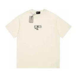 デザイナーサマーウィメンTシャツ高品質ファミリーダブルシグネチャー刺繍スリーブ夏ユニセックス