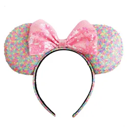 Hair Accessories Halloween Mouse Ears Headband Movie Character Sequin Hairband Boys Festival Women Party Cosplay Kids 220909