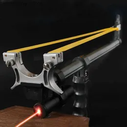 Hunting Slingshots Hunting Slingshot Can Stretch The ngth and High Precision Laser Aiming Outdoor New Powerful Straight Rod Laser Slingshot Q231110