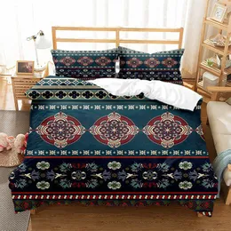 Zestawy pościeli Zestaw kołdrę mikrofibry King Size Print Bohemian Mandala Comborter Luksusowy 220x240 Jacquard Covers dla podwójnego łóżka