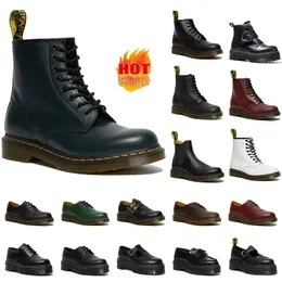 Outdoor Dr Martins Designer Botas AirWair Plataforma Tornozelo Martin Bota Alta Doc Martens Jadon Liso Couro Nappa Mulher Clássica Botas Low Loafer Sapatos Esportivos