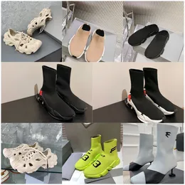Zapatillas para hombres zapatillas de diseño zapatos casuales calcetines y zapatos para plataforma de plataforma vintage monogramas de mezclilla zapatos de lienzo de goma de cuero con caja