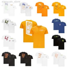 Erkek Tişörtleri Yeni F1T-Shirt Erkek ve Kadınlar Yakası Takımı Tekdüzen Sıradan Spor Yarışı Özel Kısa Kollu Polo Gömlek WW M230410