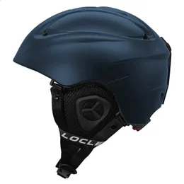 Capacetes de esqui LOCLE Capacete de esqui Homens Mulheres Integralmente moldados Crianças Crianças Capacete de esqui Skate Ski Snowboard Motocicleta Snowmobile Capacete 231109