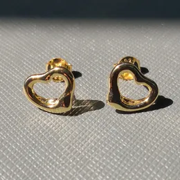 S925 Sterling Silver Sweet Heart Designer أقراط للنساء رسائل العلامة التجارية الفاخرة اللطيفة