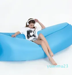 Utomhus lat soffa uppblåsbar soffa ultralätt bärbar strand camping matta sovsäck vikbar luftsoffa säng