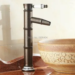 Bathroom Sink Faucets Ly Luxury Single Handle Classic European Style Basin Faucet Antique Bacia Torneira And Cold Bath Bamboo RB1039