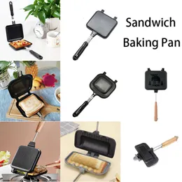 New NEW Sand Baking Pan Gas Baking Pan Toaster Cheese Maker Sand Maker Machine Waffle Pancake Maker Flip Pan