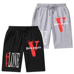 2023 VLONE Men's T-shirt Fashion Design pants High Street Letter Printing Casual Pants Sports Versatile Shorts Unisex Summer Beach Pants