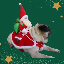 Hundkläder Funky Pet Dog Cat Christmas Costume Dog Winter Hoodie Coat Clothing Christmas Halloween Party Pet Dress Up Artikes 231110