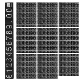 Frames 90Sets Plastic Cubes Price Display Tags Adjustable Number Stand Frame Label Shop