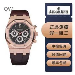 Audemar Pigue Watch Automatyczny ruch mechaniczny Mężczyźni Designer zegarki AP26022or Automatyczne mechaniczne mechaniczne Super Rzadkie panda Pan 18k Rose Gold Diam Wn-K40t