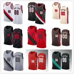 Maglie da basket personalizzate Uomo Donna Gioventù Anfernee Simons Jrue Holiday Jerami Grant Shaedon Sharpe Deandre Ayton Jersey