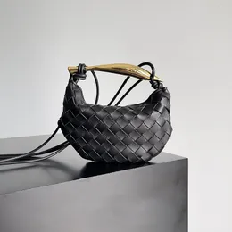 Tasarımcı mini crossbody çanta 20cm lüks omuz çantası 10a ayna kalitesi intrecciato kuzu derisi el çantası örgü deri üst kol çantası 744267 kutu b05v ile