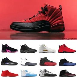 رجال كرة السلة أحذية 12S Jumpman 12 Twist Grind Flu Game University Gold Gamma Blue Dark Concord Royalty Indigo Royal Taxi French Ovo Doernbecher Retro Sneakers