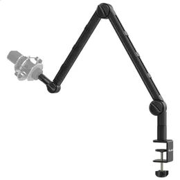 Andra AV-tillbehör Vijim LS25 C-Clamp Flexibel Desktop Light Stand Microphone Holder Live Boom Arm med 14 "38" 548 "Ball Head för DSLR Smartphone 231109