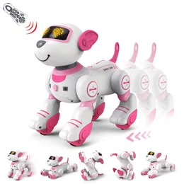 Plush Dolls Robot Pies Caskal Chodzący Elektryczny Dogremot Dogremot Control Magic Toy Inteligentny dotyk pilot 231109