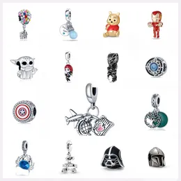 925 Pounds Silver New Fashion Charm Original Round Beads, Planet, warrior, light bulb, glow firefly, bear, Compatible Pandora Bracelet, Beads