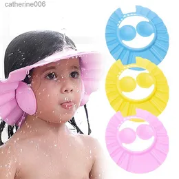 Cuffie da doccia regolabili Cuffia da bagno per bambini Cuffia da bagno Proteggi cuffia morbida per lavaggi per bambini Protezione per capelli Protezione in EVA Bebes Cappello da bagno per bambini Cappello da doccia KidsL231110