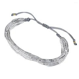 Strand Kelitch Gray Color Miyuki Multi Beach Bracelets Colorful Mix Beads Gold Beads Handmed For Women