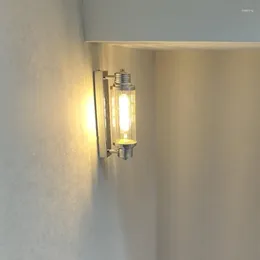 Lampa ścienna nordycka retro kawiarnia kawiarnia komercyjne lampy szyldowe jadalnia rustykalne szklane światło LED