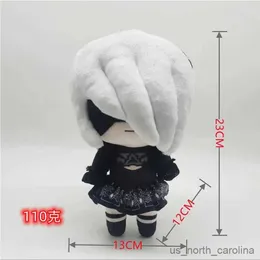 Fyllda plyschdjur 23 cm Nier Square Anime Anime Game Movie Cartoon Toys Plush Toy Children Christmas Animal Cartoon Doll Gift R231110