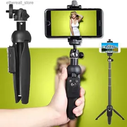 Selfie Monopés YUNTENG YT-9928 2-em-1 Mini Tripé Selfie Stick com Controle Remoto Bluetooth Q231110