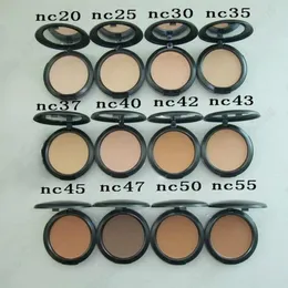 Face Powder Makeup Plus Foundation Pressed Matte Natural Make Up Facial Easy to Wear 15g All NC 12 Colors for Chooes458