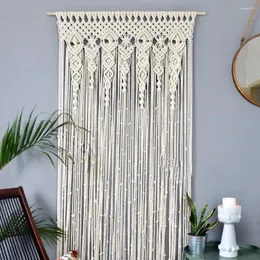 Tapestries Macrame Wall Hanging Tapestry Boho Door Window Startain Startain for Raptorm Bedroom غرفة المعيشة البوهيمية الديكور