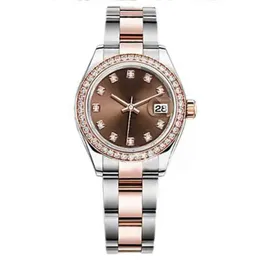 Relógios Ladies Rolejes Relógio Datejust Sapphire 18K Gold Rose Movimento automático Ostrado Mecânico Jubileu Bracelet Lady Master Wristwatches101