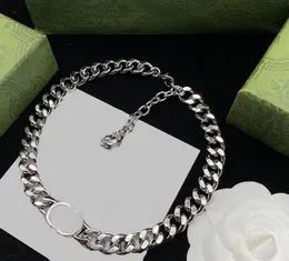 Klassische Chokerhalsketten Designer für Frau Kubaketten Führender Goldschmuck Frau G Buchstabe Silber Diamantkette Modeschmuck Weihnachtsgeschenke für Damen und Mädchen