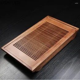Vassoi da tè Cinese tradizionale tipo di cassetto Vassoio in legno massiccio Tavolo per la casa Organizzatore di stoviglie di alta qualità Servizio a doppio uso