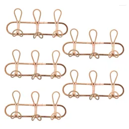 Hangers 5X Rattan Wall Hooks Kids Garments Organizer Rack Clothes Hat Hanging Hook Hanger Room Decor