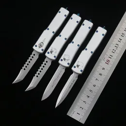 UT-COMBAT MINI VIT 204P PORTABLE AUTO KNIVES D2 BLADE T6-ALUMINIM HANDLE TAKTISK HUNT CAMP Självförsvar räddningsficka Kniv EDC Tools