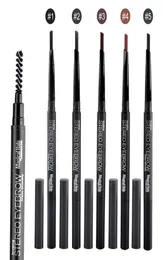 Vattentät platt Auto Eyebrow Enhancer Pencil Makup Brush Magical Halo Cosmetic Tool 5 Colors6660390