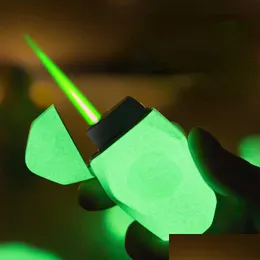Çakmaklar aydınlık yeşil alev daha açık şişme turbo gaz yakıt bütan pembe ışık tahtası erkek ve kadın sigara gadgets 0bwa yok dhiem