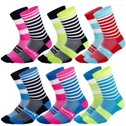 Women Socks Sports Stockings Woman Men Cycling High Compression Quality Road Bike Breathable Hiking Basketball Running