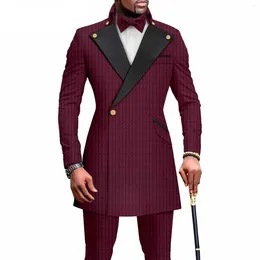 Men's Tracksuits 2 Pieces Business Suits Regular Fit Notch Lapel Prom Tuxedos For Wedding (Blazer Pants) Pantalones Hombre Men Clothing
