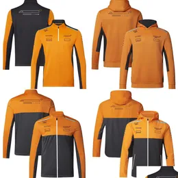 2023 F1 Team Felpa con cappuccio Sweat Forma 1 Driver Felpa gialla Primavera Autunno Racing Moda Uomo Felpe con cappuccio Plus Size Consegna personalizzata Dhw9G