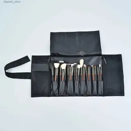 Make-up-Pinsel, 24 Taschen, Schwarz, Multifunktions-Make-up-Pinsel-Tasche, professionelle Kosmetik-Werkzeuge, Aufbewahrungshalter für Pinsel, dlya kistey organayzer Q231110