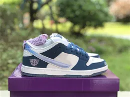 Обувь Shoeseessandals Аутентичные рожденные x поднятые x Sb Dunks с низким белым синим FN7819-400 спортивные кроссовки