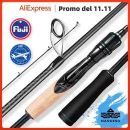 Boat Fishing Rods Air Transport HANDING Magic L Spinning Casting Fishing Rod 1.98-2.44M UL/L/ML/MH/M 2 PCS Fishing Pole MF/F Lure Weight 1.5-40G 231109