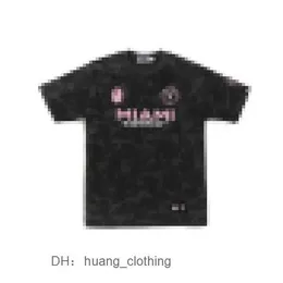 Herr t-shirts bape x miami a badning apa sällsynt gorilla huvud t shirt tryck tee kort ärm xjqy