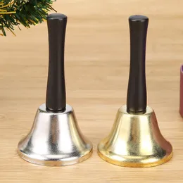 Metal Christmas Hand Bell Toys For Children Xmas Nowy Rok Święty Mikołaj Święty Świętowanie narzędzi grzechotek wystrój Montessori Music Toy