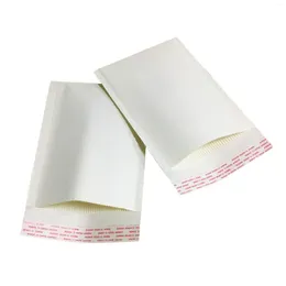 Present Wrap Hysen Korrugerad kuvert Kraft Paper Mailer för online-shoppingförpackning Självhäftande styva postpostpåsar 10/25 Pack
