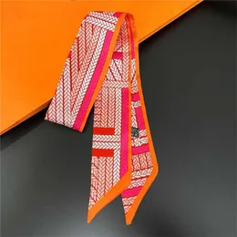 borsa sciarpa di seta foto abbinata fascia concava fascia per capelli nastro vincolante borsa striscia stretta piccola fascia alta