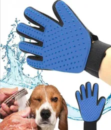 Pet Cleaning Brush Dog Comb Rubbertpe Glove Bath Mitt Pet Dog and Cat Massage Hair Removal Grooming For 9000405