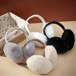 Ear Muffs Winter Earmuff Fashion Imitation Exquisite Collapsible Rabbit Hair Ear Warmth Man Woman Unisex Eartrum Christmas Gift 231109