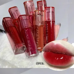 Läppglans spegelglasyr full vatten makeup klar anti fläck sexiga kvinnor läppstift koreanska kosmetika